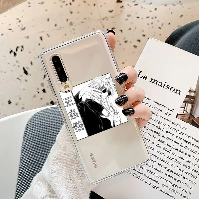 

Jujutsu Kaisen Anime Cartoon Phone Case Transparent for Samsung A71 S9 10 20 HUAWEI p30 40 honor 10i 8x xiaomi note 8 Pro 10t 11