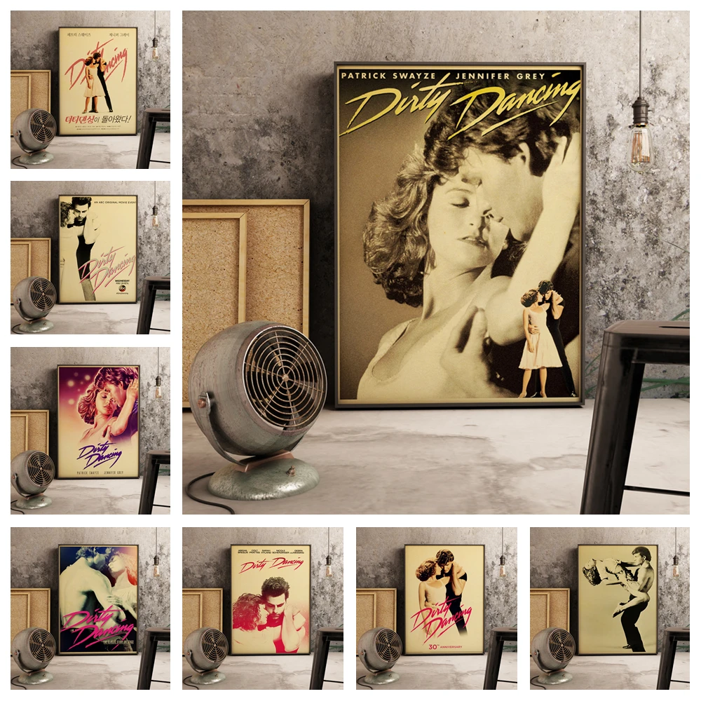

Dirty Dancing Retro Style Home Decor Poster Print Hight Quality Wall Art Canvas Painting Anime Pictures Hight Quality Home Decor