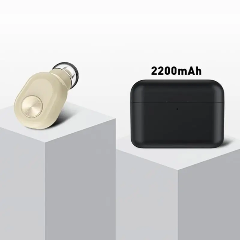 Розовый Беспроводные bluetooth-наушники BL1, мини bluetooth-гарнитура, беспроводные наушники для телефона с зарядным устройством 2200 мАч - Цвет: Розовый