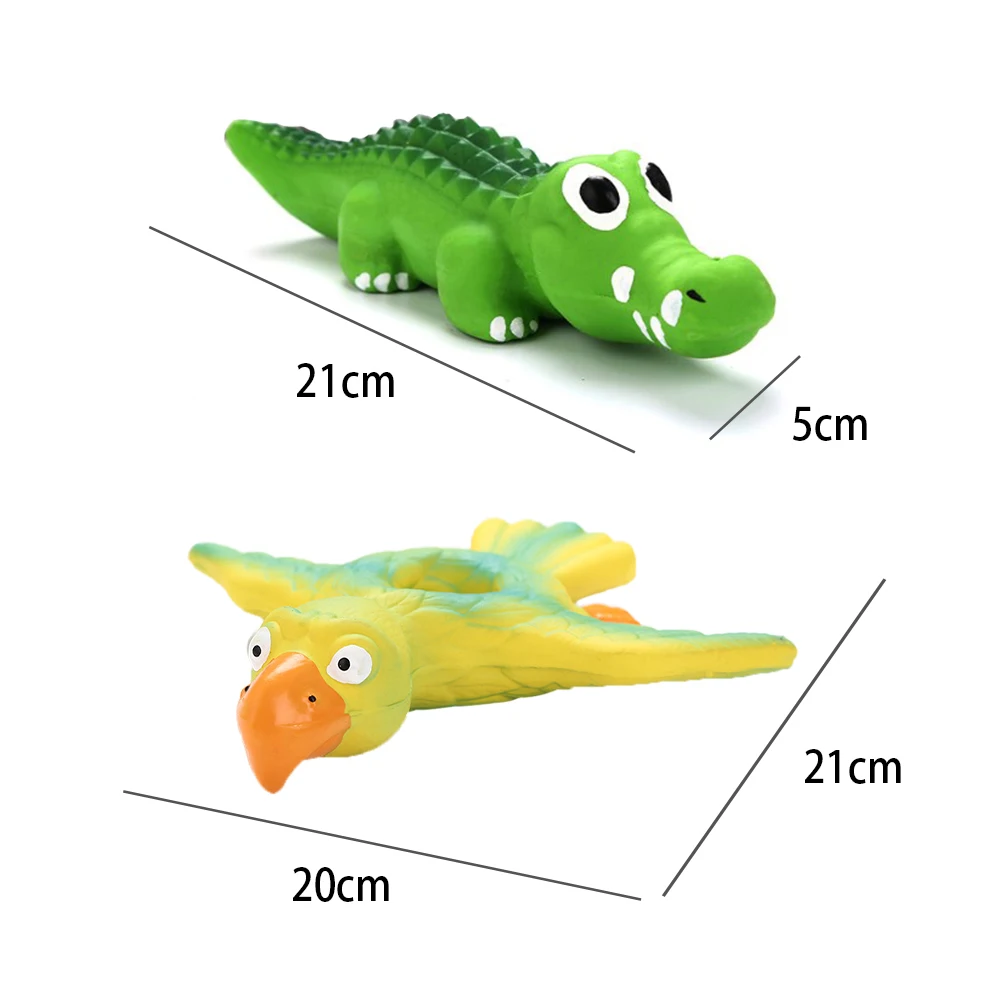 Резиновая игрушка для собаки собак защита от укусов дизайн голубей и крокодила