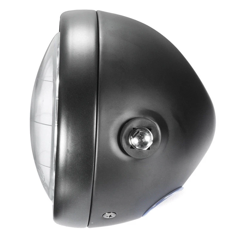 6.5 inch Universal Motorcycle Halo Ring Blue Led Headlight For Honda Cafe Racer 12V |