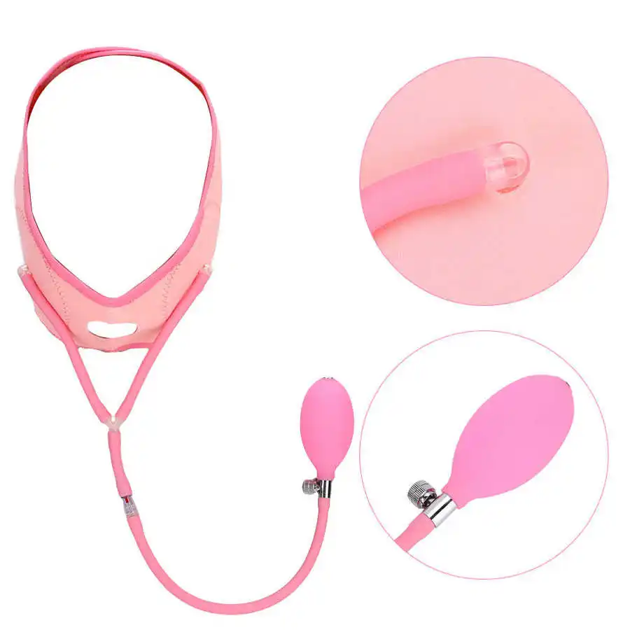 

V Face Slimming Belt Air Pressure Face Skin Lifting Firming Bandage Pink