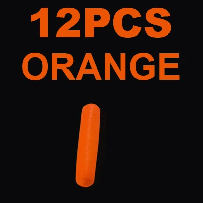 12pcs Orange JIGEECARP 12 шт. пенопластовая баллонная установка поплавок EVA для рыбалки Поплавковый наконечник визуальные бобы красный оранжевый желтый зеленый клемма принадлежности - Цвет: 12pcs Orange