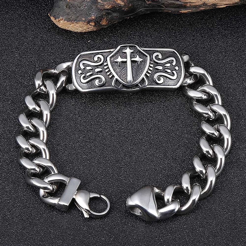 Браслеты мужские металлические в стиле панк GS0016 | Украшения и аксессуары
