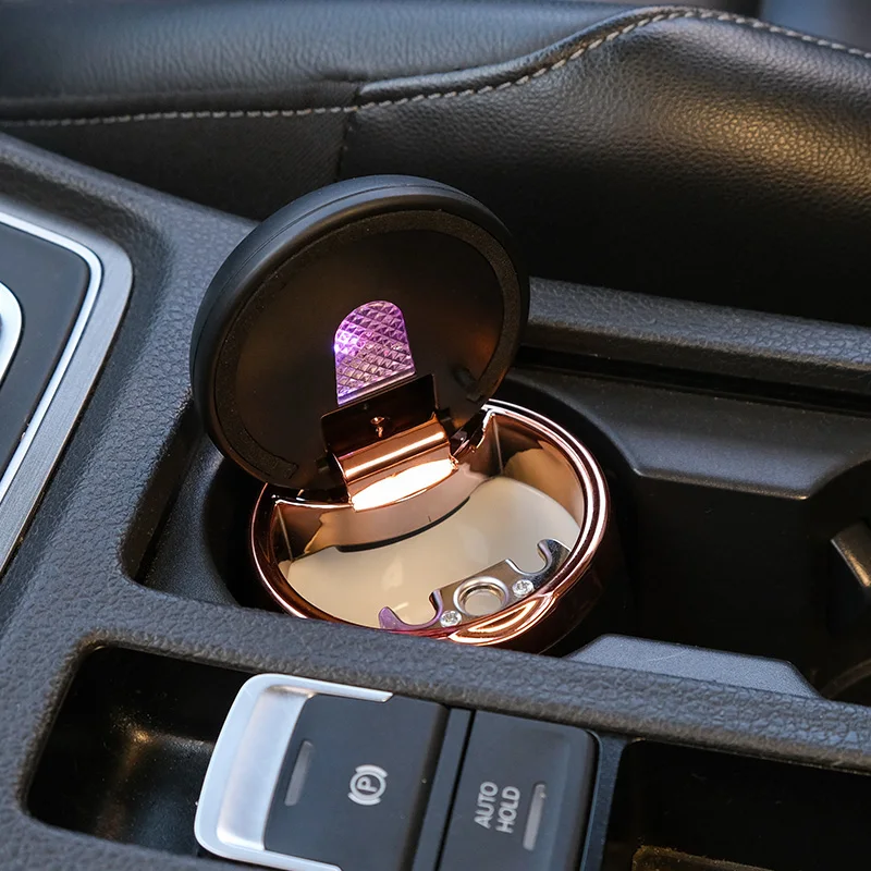 

High Temperature Car Ashtray Portable Car Ashtray Home Office Smokeless Ashtray Cigarette Cylinder Ashtray Holder