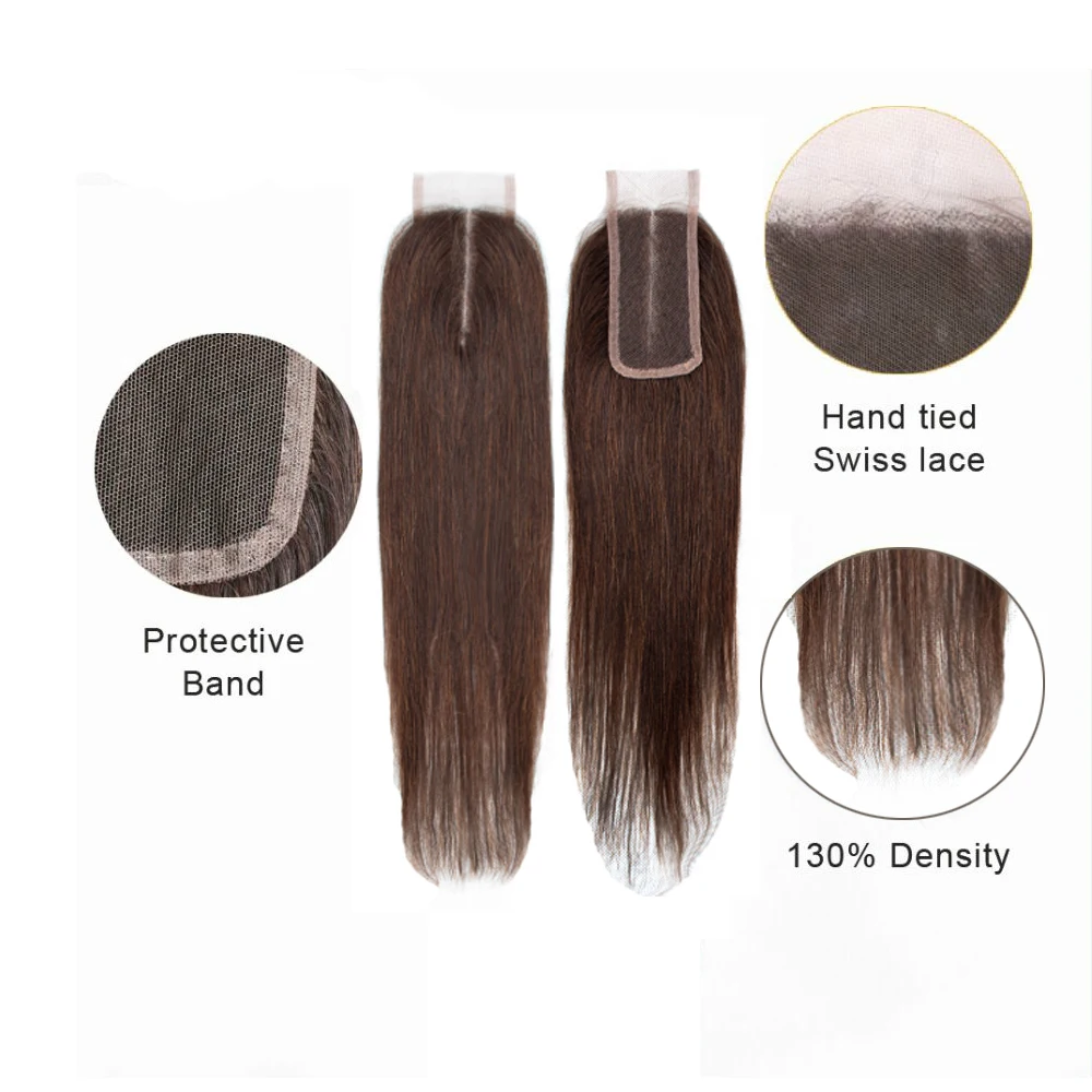 

Body Wave Bundles With Closure Brazilian Hair Weave Bundles With Closure Human Hair Bundles With Closure 2x4 Lace 2#/4# Remy