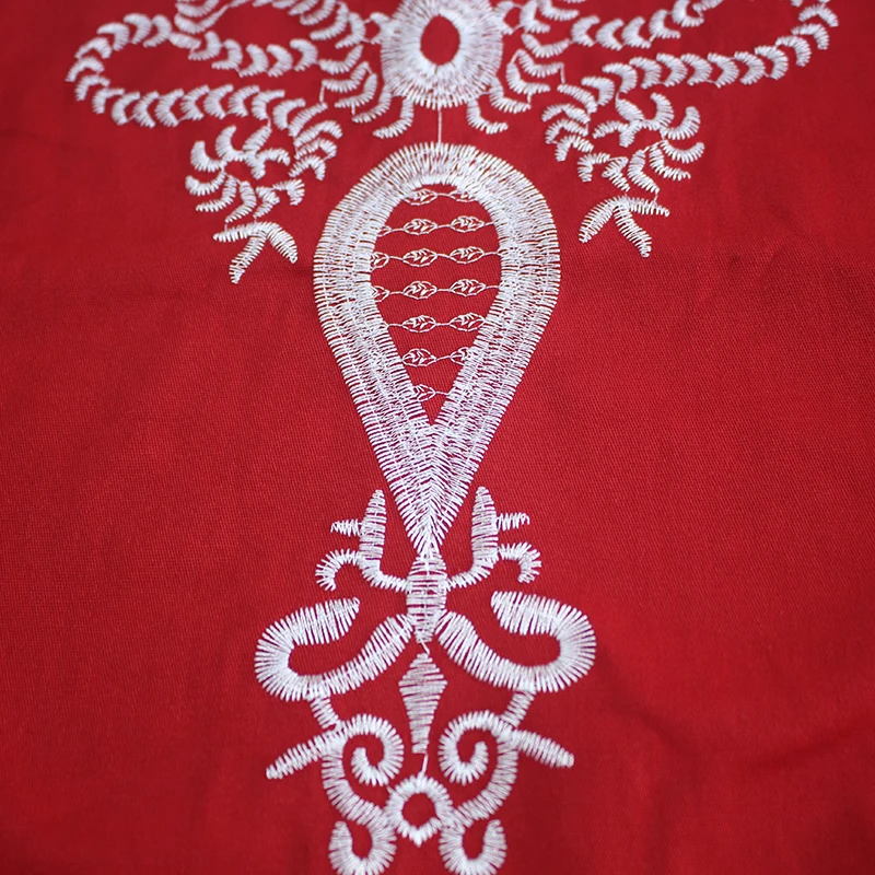 

Muslim Mens Tops Clothing Arab Ethnic Embroidered T-shirt Dubai Caftan Wedding attire