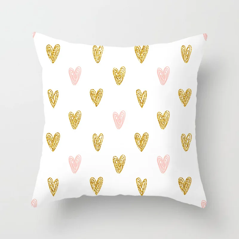 Ins Geometric Love Heart Cushion Cover Valentine Day Gift For Couples Throw Pillow Case Office Sofa Bed Home Decor Pillowcases | Дом и сад