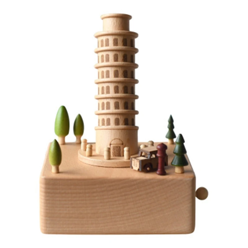 

Romantic Wooden Music Box Handcraft Collection Home Decorations Christmas Valentine's Day Birthday Gifts