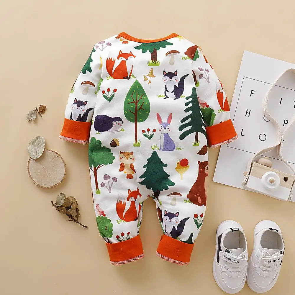 Комбинезон для маленьких девочек и мальчиков bunvel комбинезон с мультяшными