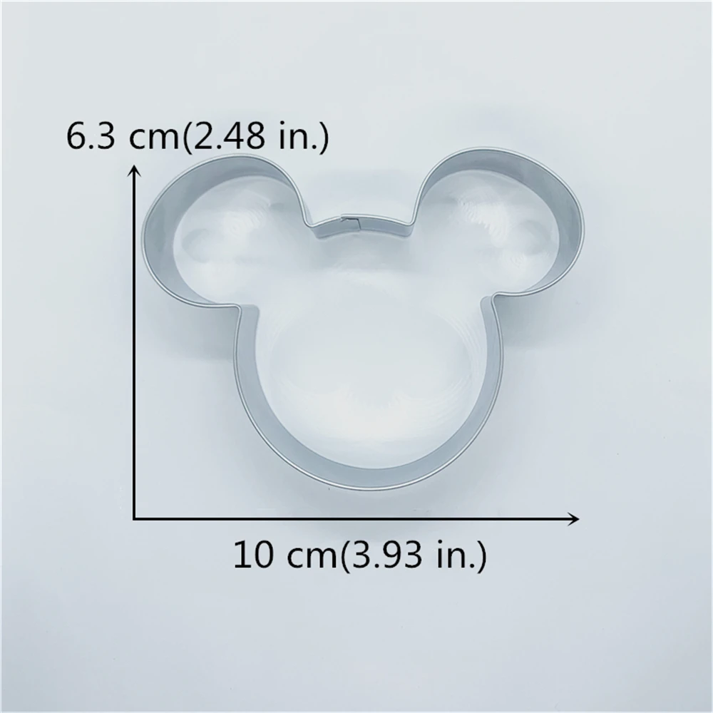 KENIAO Голова Микки Мауса формочки для печенья- Печенье / Помадка / Кондитерские изделия / Хлеборезки- 10 cm x 6.3 cm Нержавеющая сталь