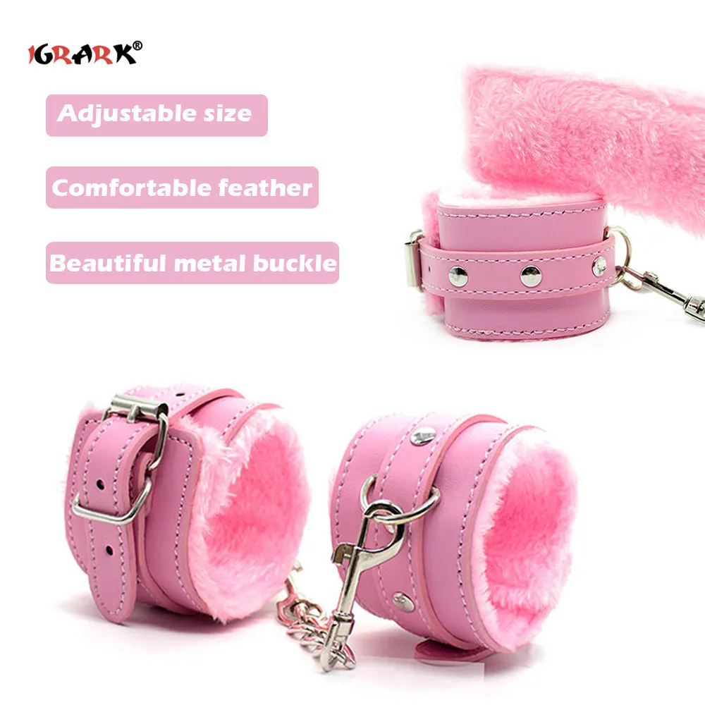 Наручники из искусственной кожи для взрослых экзотические аксессуары |