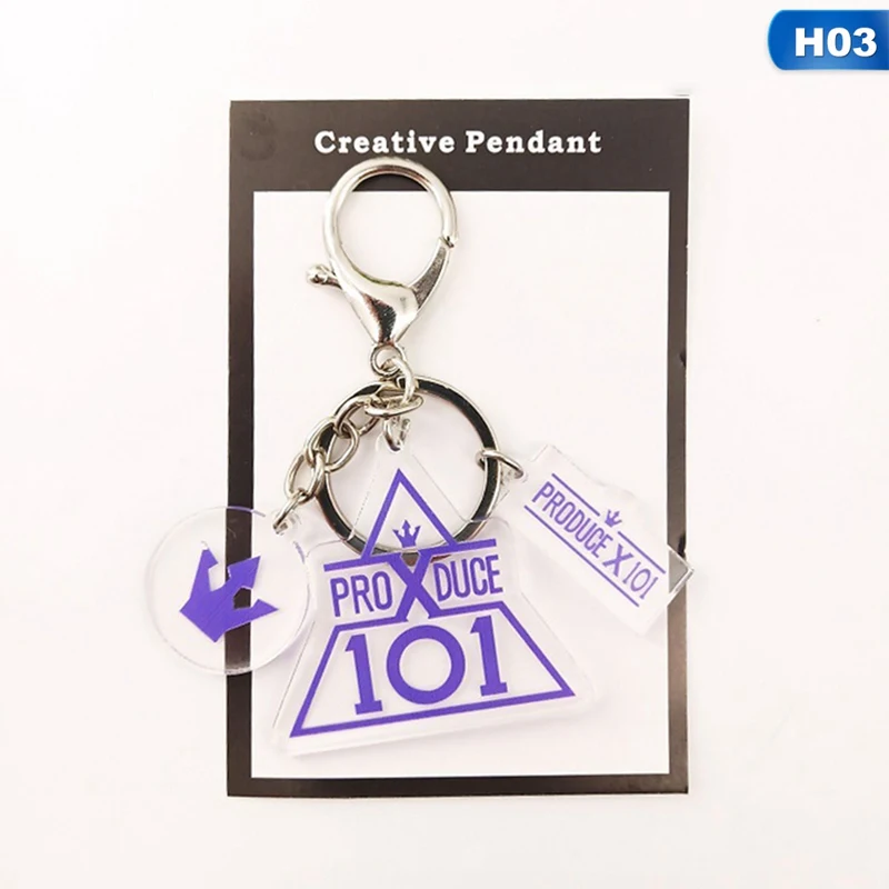 KPOP NCT IZONE Red Velvet IKON Produce 101 X ONE Keychains Key Chains Chain Ring Keyring Pendant Fans Gilfs Wholesale New