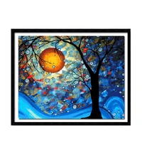 needlework diy cross stitch sets 11ct embroidery kits precise famous paintings dmc tree 14ct pattern counted home decoration
