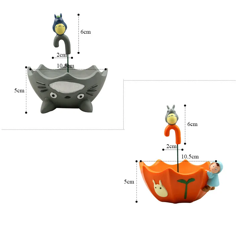 Мультяшный МИЛЫЙ Тоторо цветочный горшок из смолы креативные поделки домашний