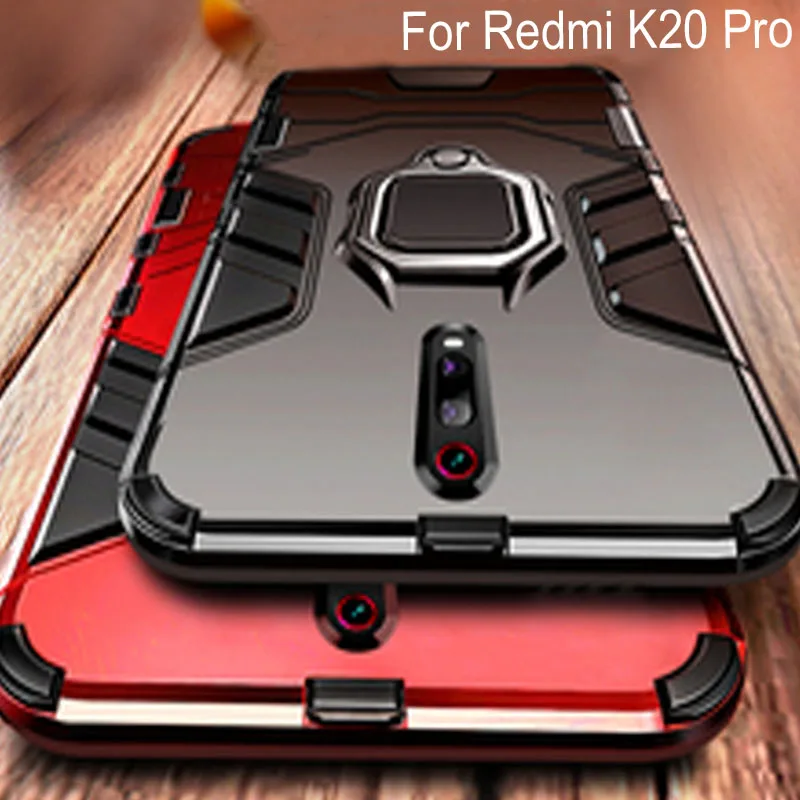 Магнит металлическое кольцо чехол для Xiaomi Redmi K20 Pro Магнитный противоударный