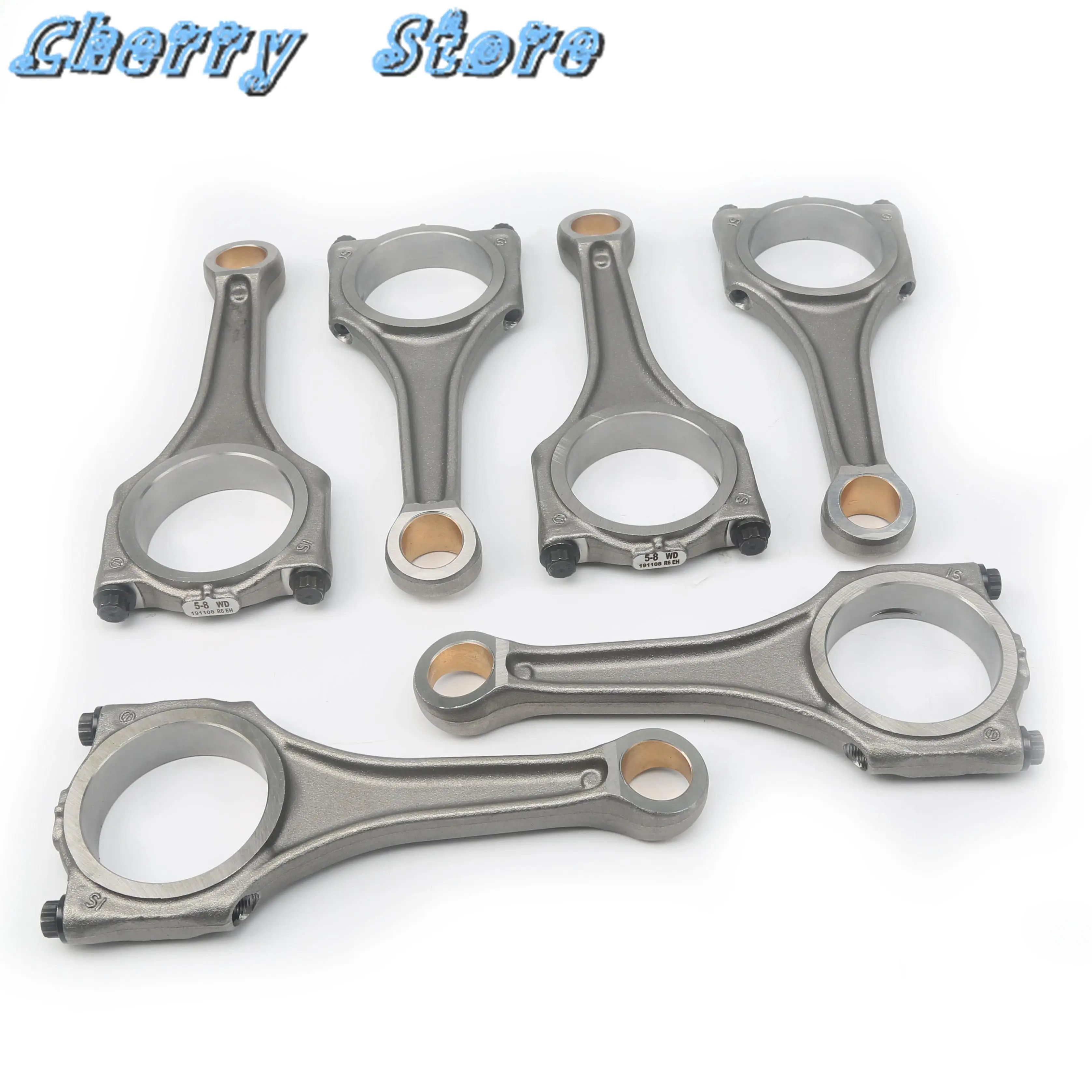 

22MM 6x Connecting Rod For VW Touareg Audi S4 A4 B8 A5 S5 A6 C6 A6 Allroad A7 A8 Q5 Q7 SQ5 3.0 TFSI V6 06E 198 401 D 06E198401J