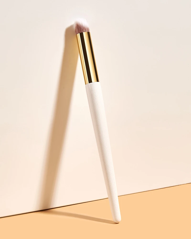 

Single Single makeup brush A141 foundation pincel concealer maquiagem beauty tool long white gold wood handle portable cosmetic