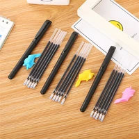 7pcsset magic disappeared writing ink gel pen school kids practice calligraphy stationery 1 lot5 refills1 pen1 pencil grip