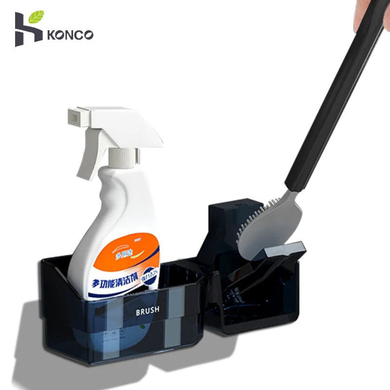 

2022NEW Silicone Toilet Brush Wall-mounted Toilet Brush with Holder Cleaning Tools For Bathroom WC Accessories Cleaning Brush