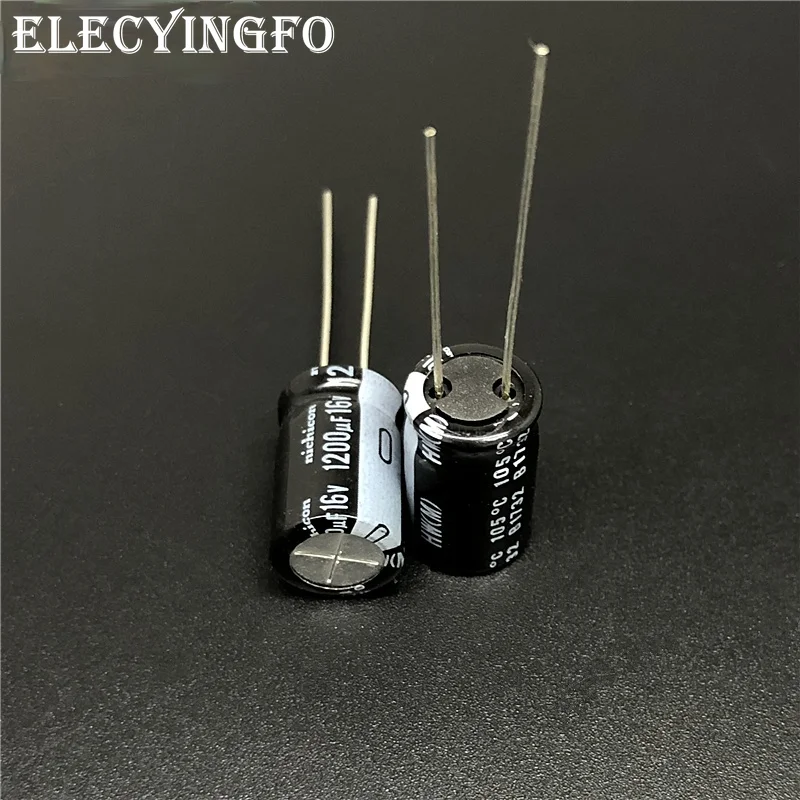 

10p/100pcs 1200uF 16V1200uf Japan NICHICON HW Series 10x16mm High Ripple Low Impedance 16V1200uF Aluminum Electrolytic Capacitor