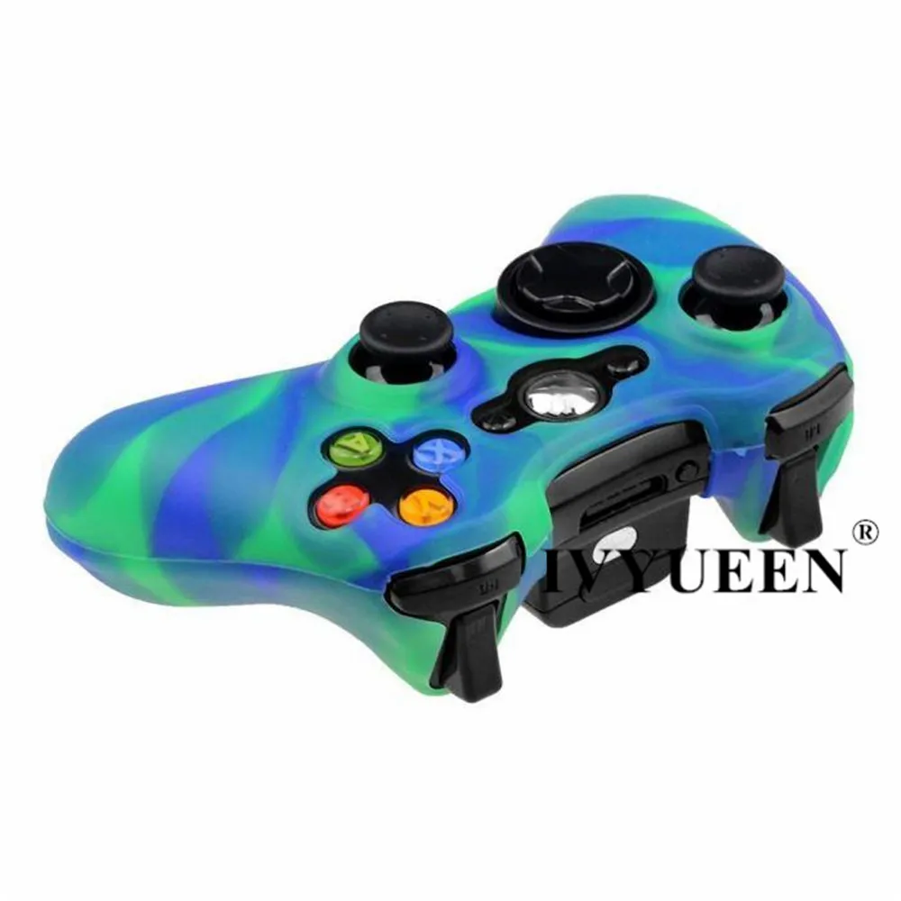 IVYUEEN 20 цветов мягкий силиконовый защитный чехол для microsoft Xbox 360 проводной/беспроводной контроллер аналоговые палочки крышки
