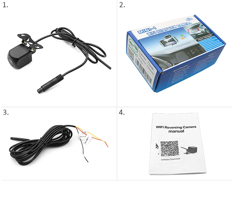 Wi Fi камера заднего вида с ночным видением для автомобиля грузовика мини