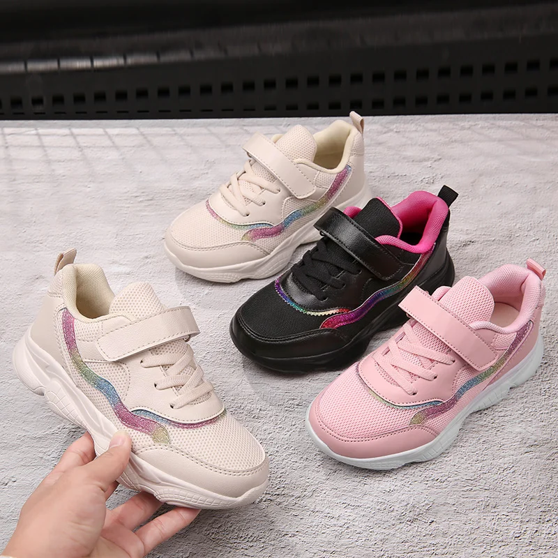 2020 Spring Autumn Unisex Children Boys BABY tennis Sports Breathable Outdoor Kids Sneakers Running little girl shoes EUR26-37 | Спорт и