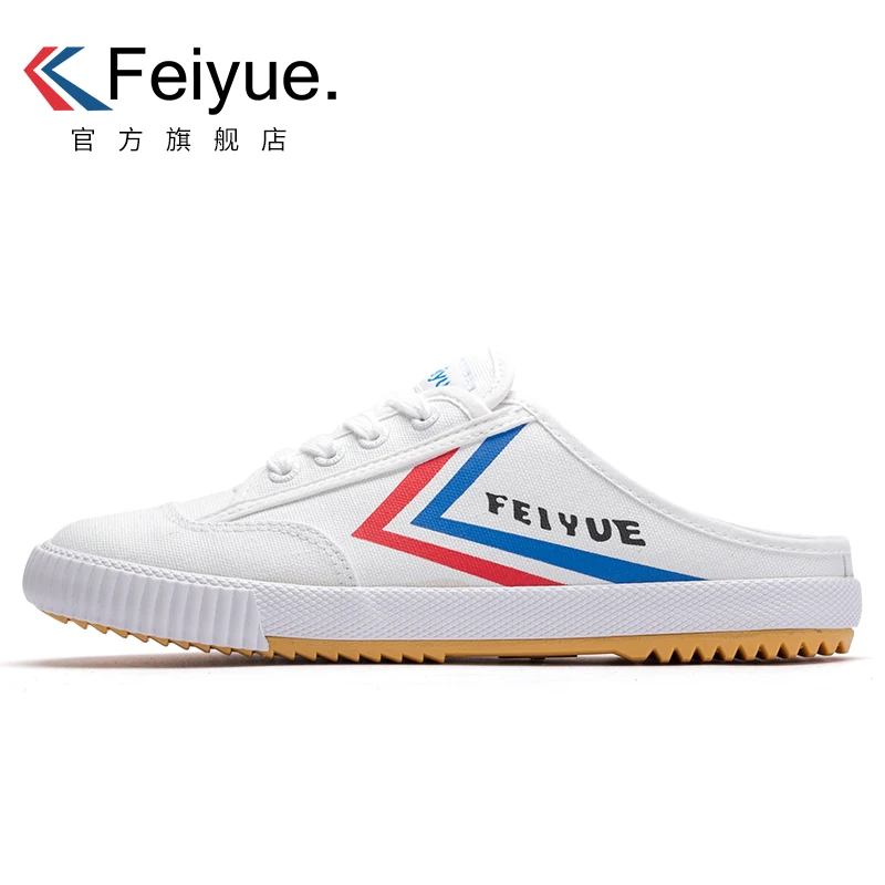 

Rubber Solid Color Leisure Convenient Semi Slippers Canvas Shoes Women's Heel-Free Lazy Couple Casual Shoes Low-Top Slip-on