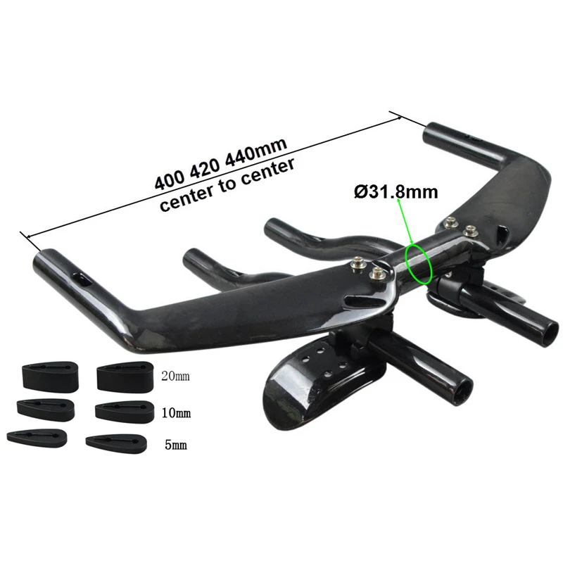 Полностью углеродный руль для велосипеда прочный TT езды на большие расстояния