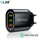 OLAF 18 Вт Быстрая зарядка 3,0 USB зарядное устройство QC3.0 Быстрая зарядка мульти зарядное устройство для Samsung S10 Xiaomi Mi9 iPhone X настенное зарядное устройство для телефона