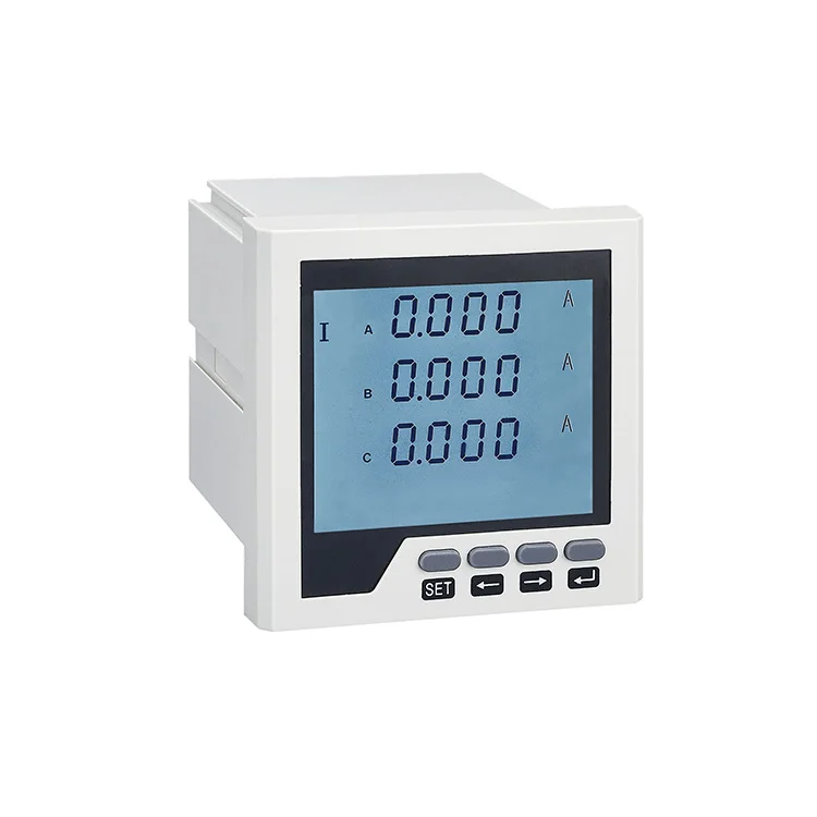 

Programmable LCD 3-phase digital panel mount ammeter ampere meter rs485
