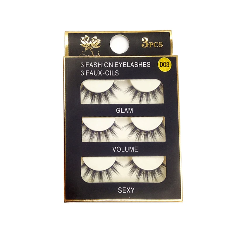 Трехмерные Искусственные ресницы ручной работы искусственные из натурального