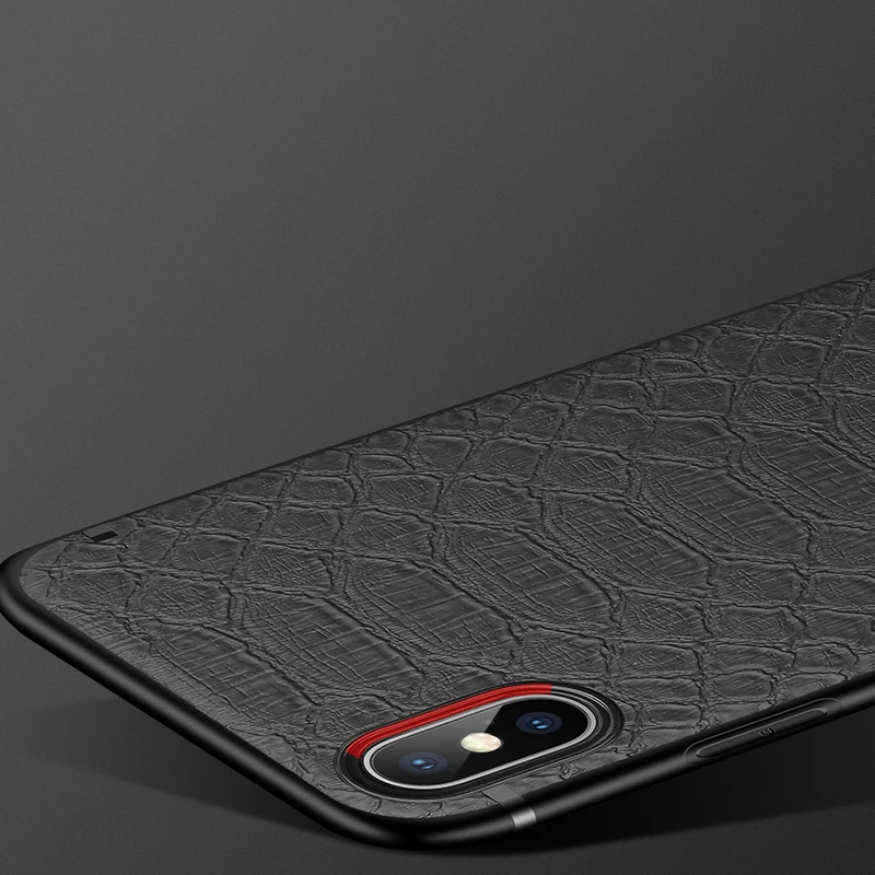 Чехол из крокодиловой кожи с магнитной текстурой для iphone X XS XR Max чехол 6 7 8 Plus