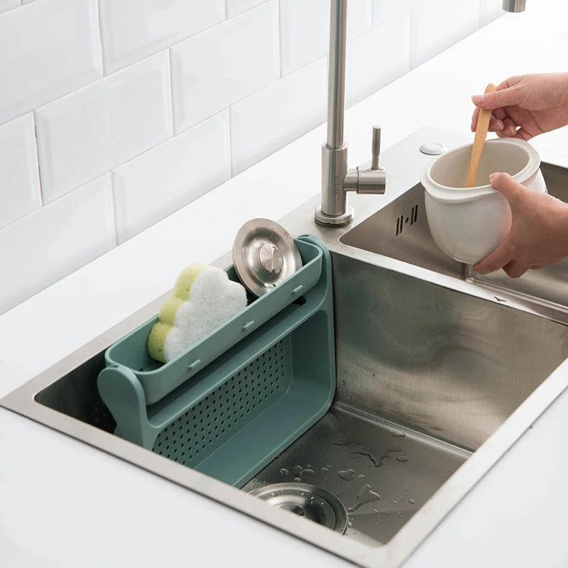 Складная сливная корзина для мытья овощей настенная кухонная раковина SLC88|Полки