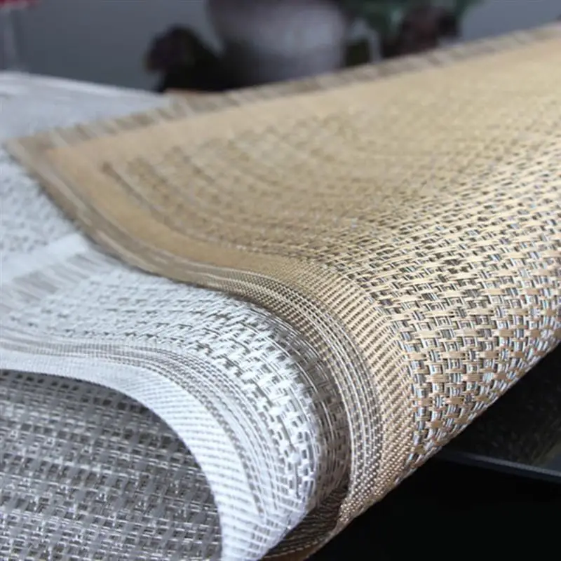 Творческий ПВХ коврик для обеденного стола Пластик полые жар-изоляционный