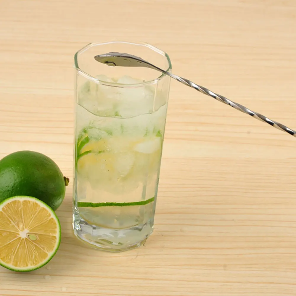 Нержавеющая сталь бар ложка для перемешивания Чай прямая микс коктейль Барные