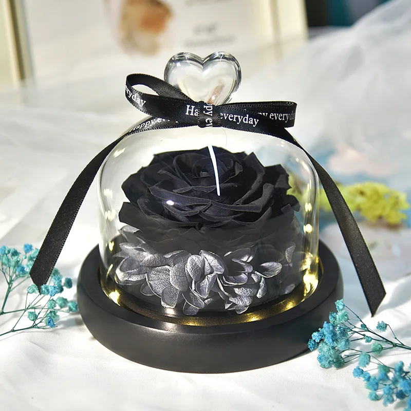 

Nature Preserved Fresh Rose Dried Flower Home Decor Mother's Day Gift Wedding Christmas Decoration Salon Casa Natale Decorazioni