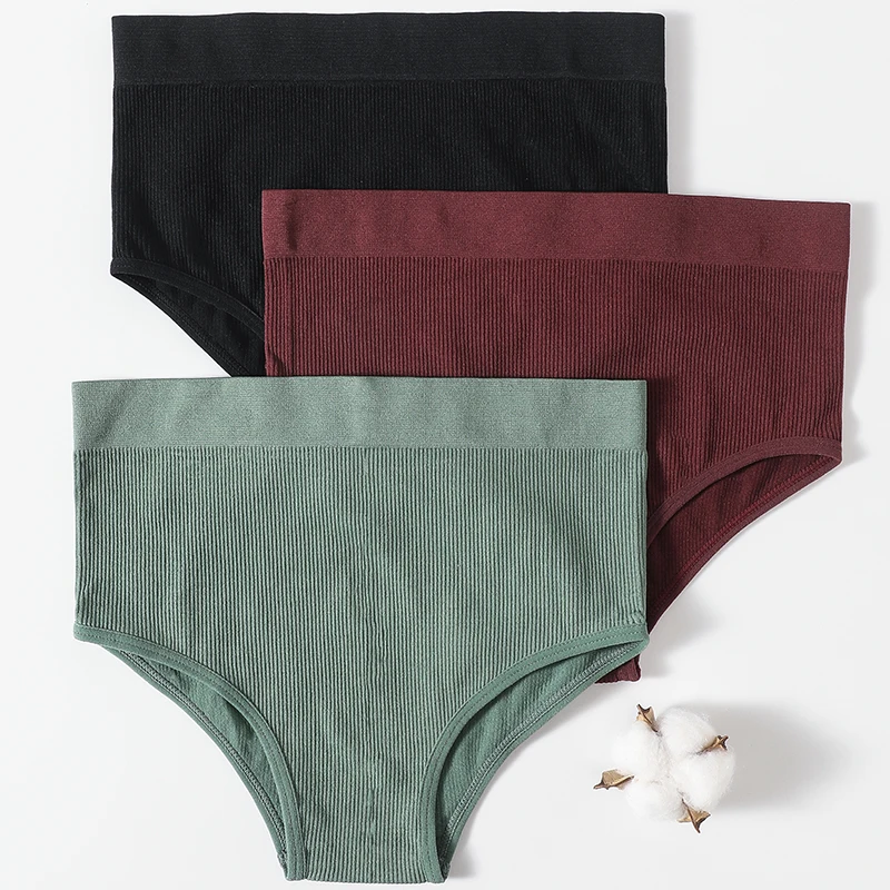 Трусы женские с высокой талией Бесшовные корректирующие пикантное нижнее белье