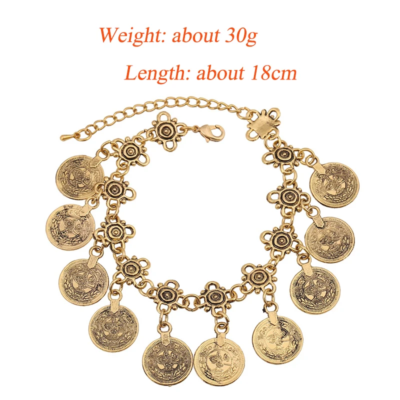 Женский винтажный браслет цепочка LZHLQ на запястье с геометрическим узором