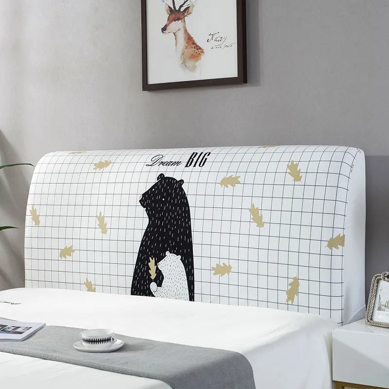 Простой современный мультяшный прикроватный чехол для кровати с принтом