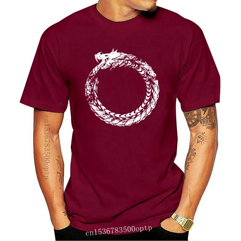 

2020 модная мужская футболка Serpent Ouroboros, Мужская футболка