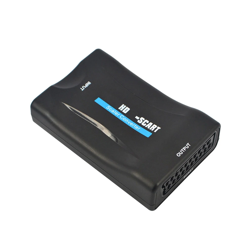 HDMI совместимый адаптер преобразователя Scart AV HD in out поддерживает вход до 1080P/60 Гц