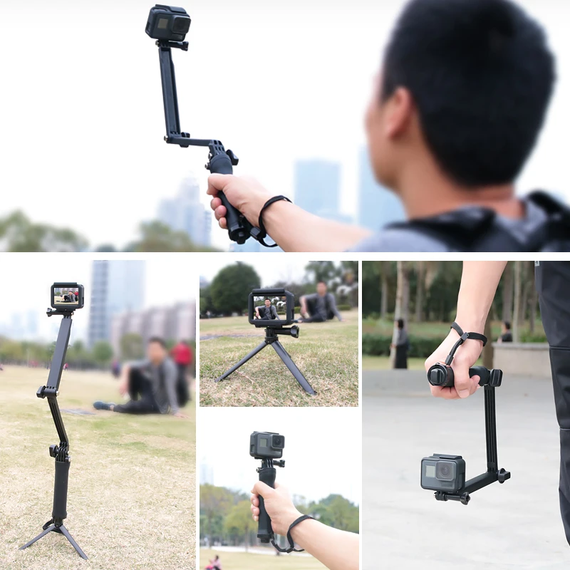 Комплект аксессуаров HONGDAK для Gopro Hero 10 9 8 7 6 5 черный водонепроницаемый корпус