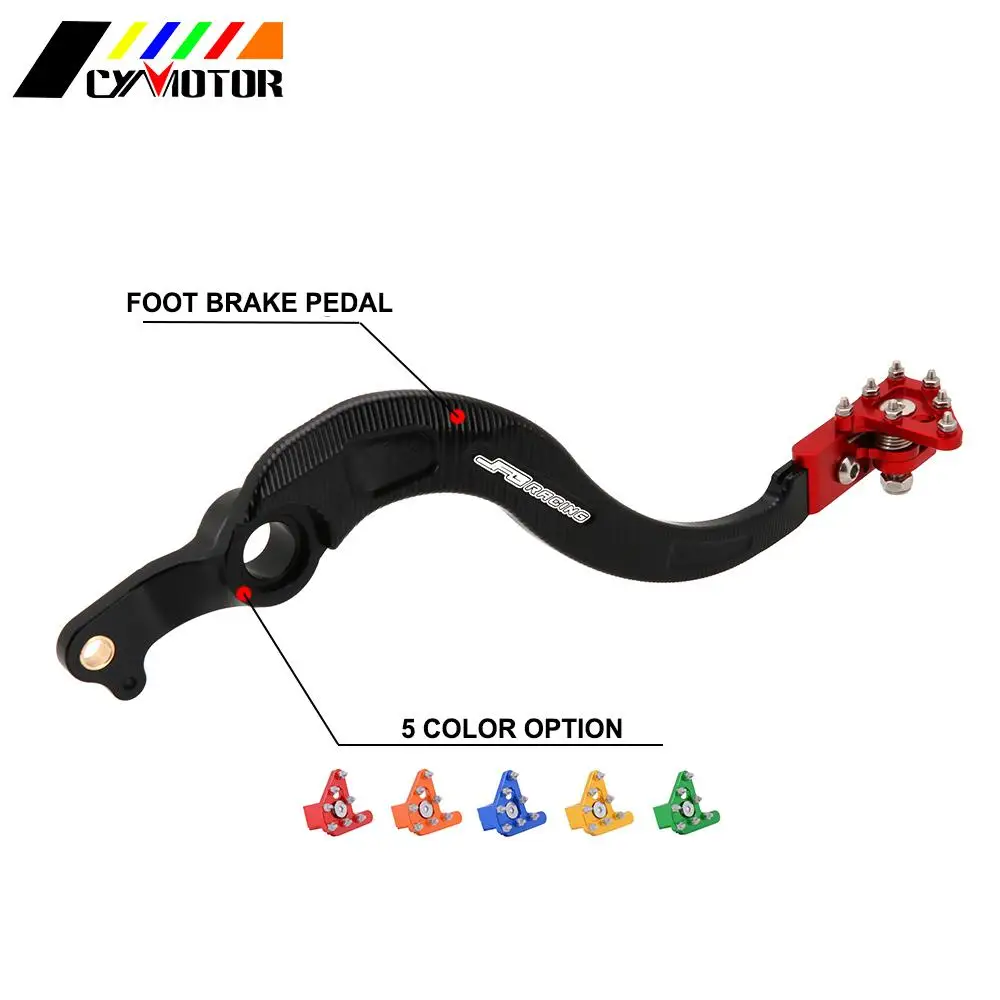 Красная алюминиевая педаль ножного тормоза для мотоцикла Honda CRF 250X 450X CRF250X 2004 2017