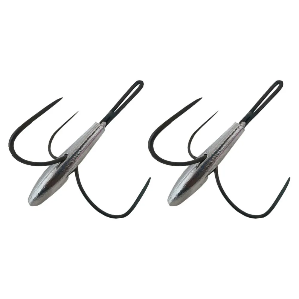 2 шт. рыболовные крючки серебристые|Рыболовные крючки| |