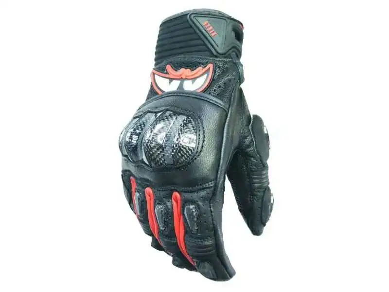 

BERIK Breathable Motorcycle Gloves Leather Moto Glove Carbon Fibre Motocross Gloves Touch Screen Function Moto Glove Guantes Men