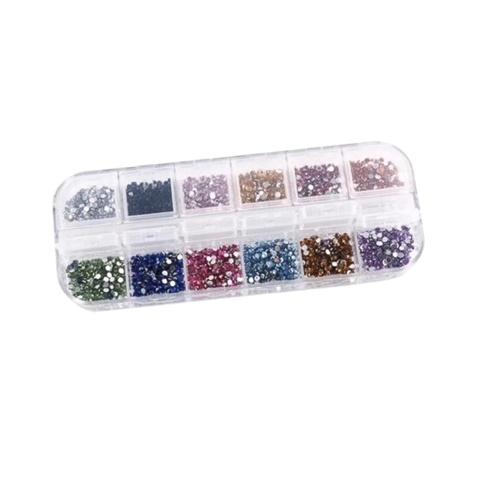 

12Colors Round Diamond Painting Drills Scrapbook Phone Bags for Kids Adult