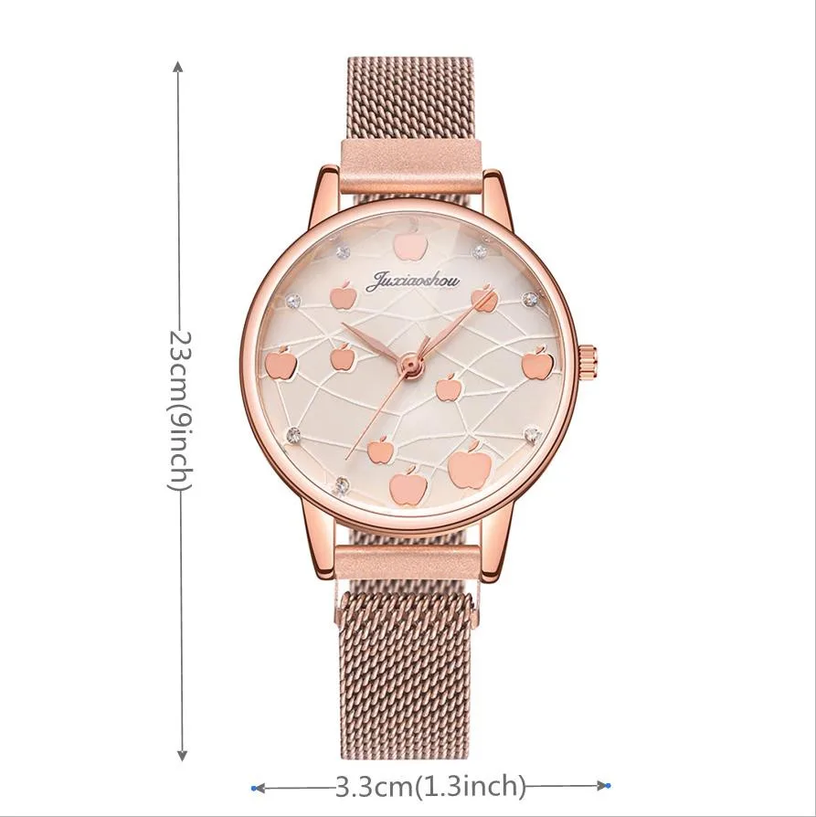 

Watch Women Dress Stainless Steel Band Analog Quartz Wristwatch Fashion Luxury Ladies Golden Rose Gold Watch Clock Analog