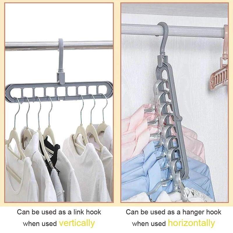 Волшебные вешалки-органайзеры вращающиеся Противоскользящие вешалки